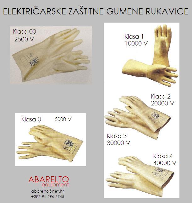 ZAŠTITNE ELEKTRIČARSKE ELEKTROIZOLACIJSKE RUKAVICE 